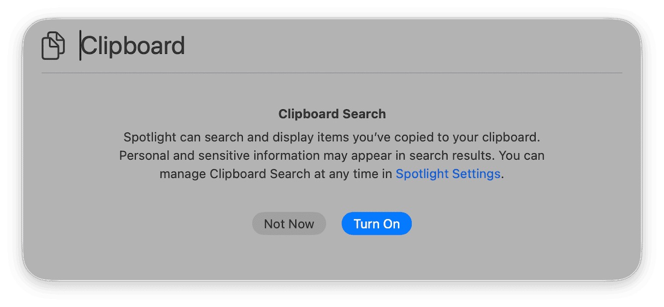 Clipboard history on Mac
