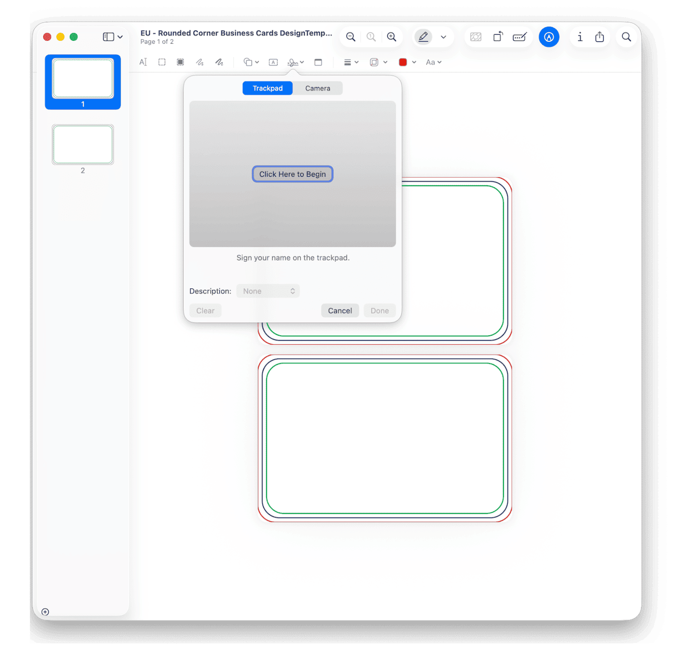 Using Preview app on macOS