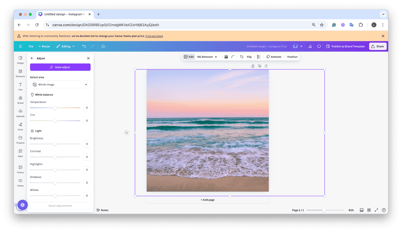 Canva graphic design tool