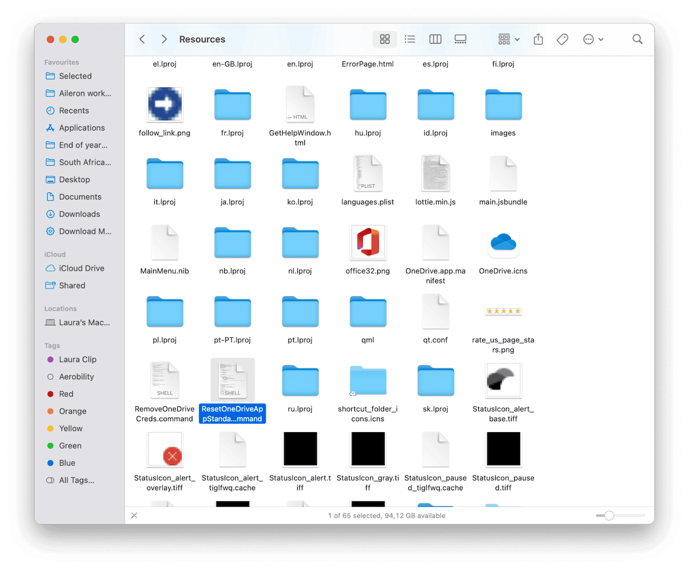 Reset the OneDrive app