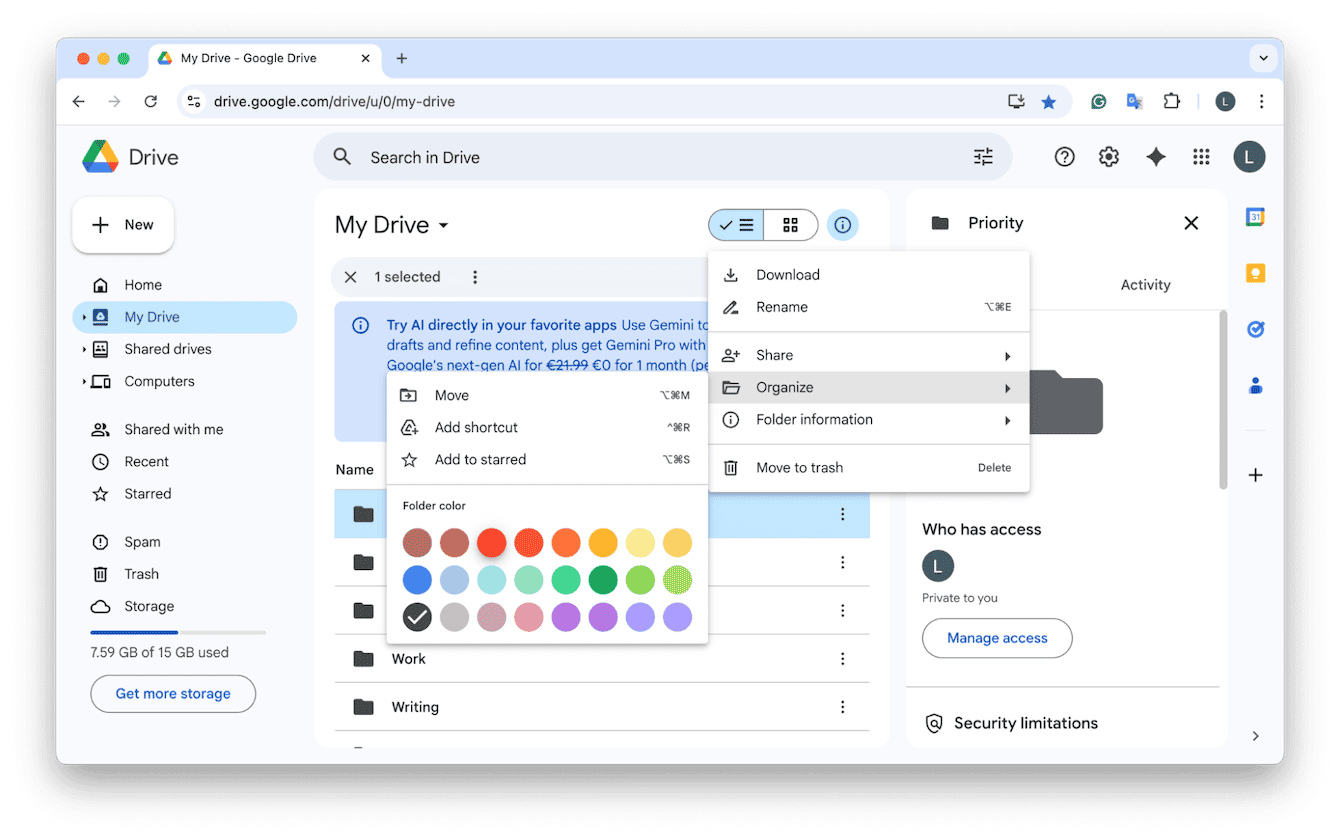 Use a color-code system