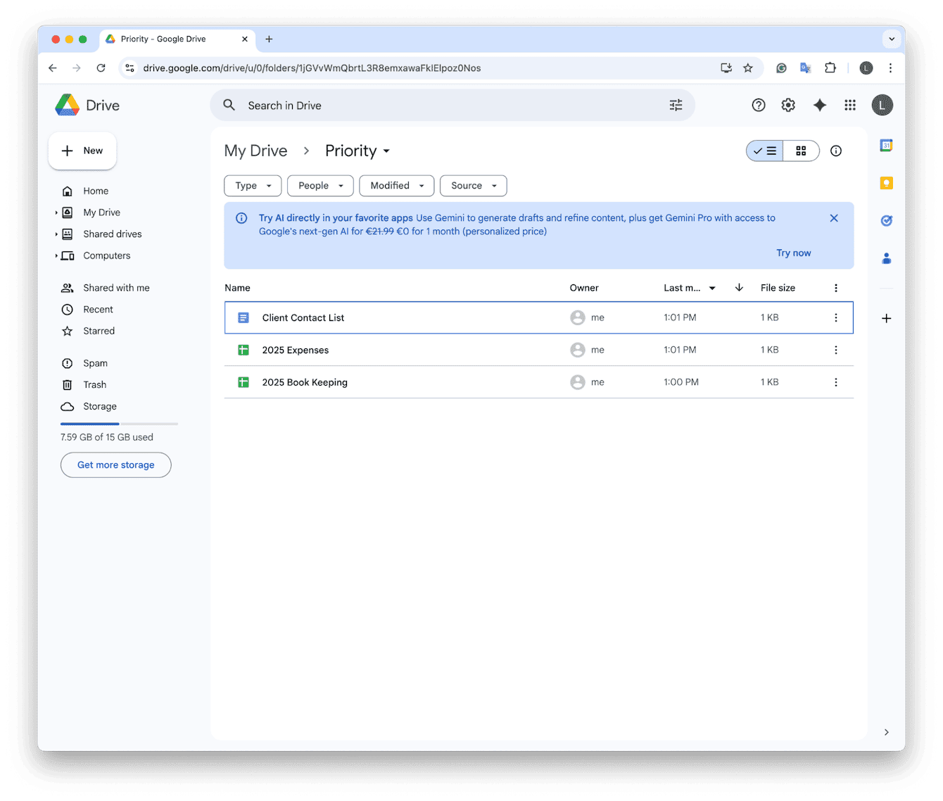 Use priority documents and files