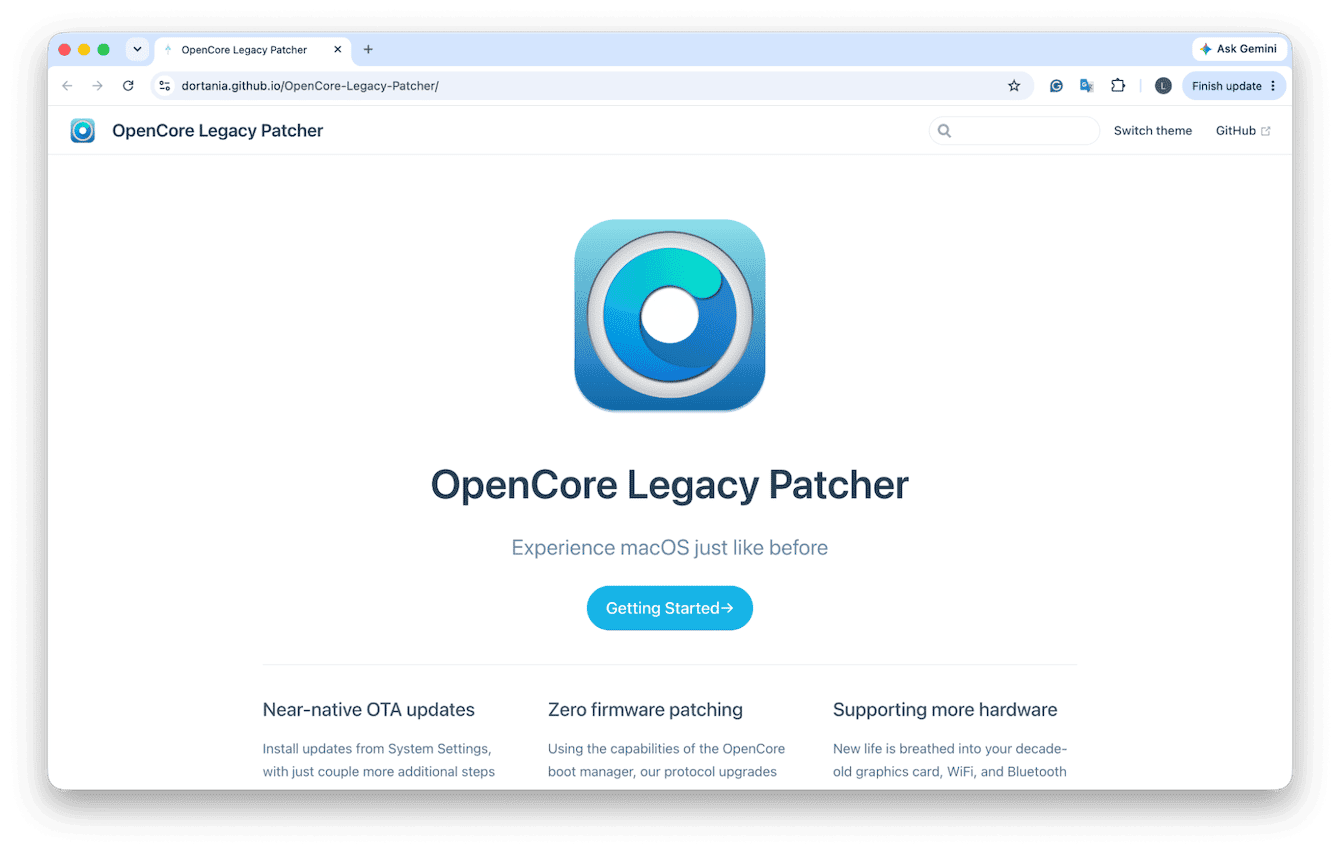 Open Core Legacy Patcher