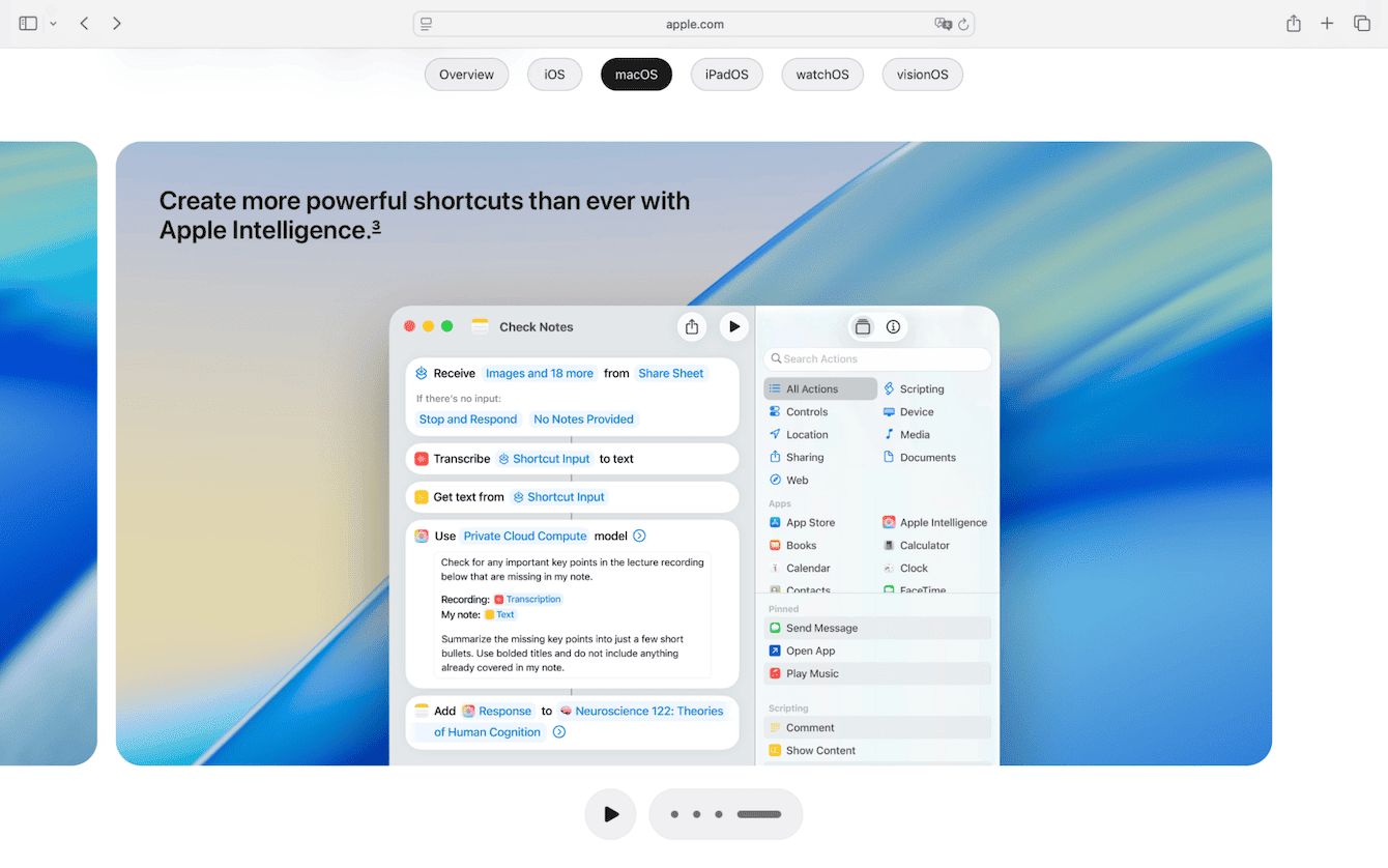 Enhanced Apple Intelligence