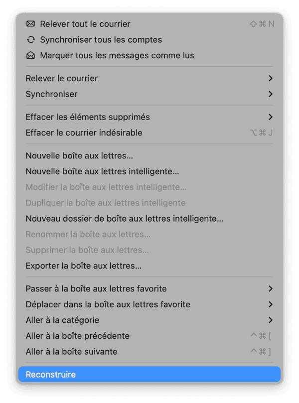 Reconstruisez Mail