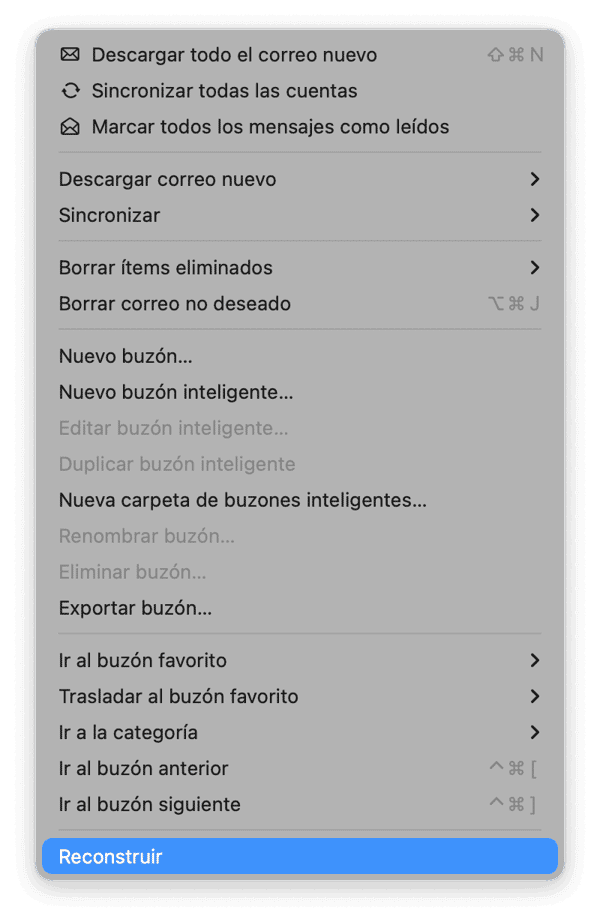 Reconstruye Mail