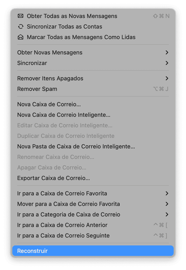 Reconstrua as caixas de correio