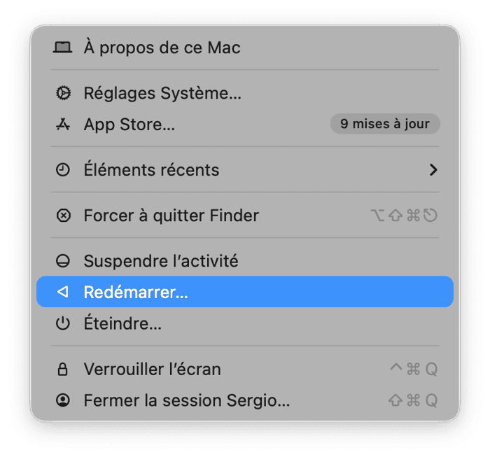 Red&eacute;marrez votre Mac