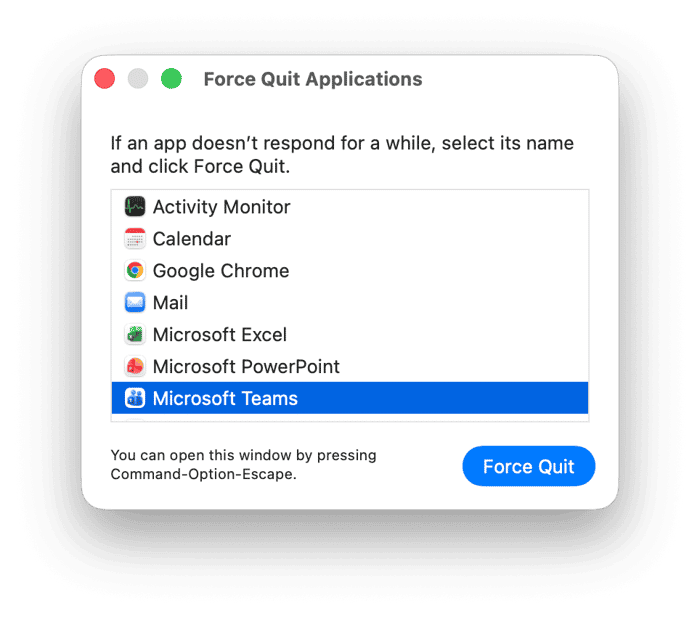Force Quit Applications