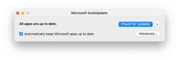 How to check for updates in Outlook on Mac
