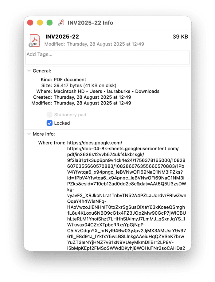 Check "Locked" files