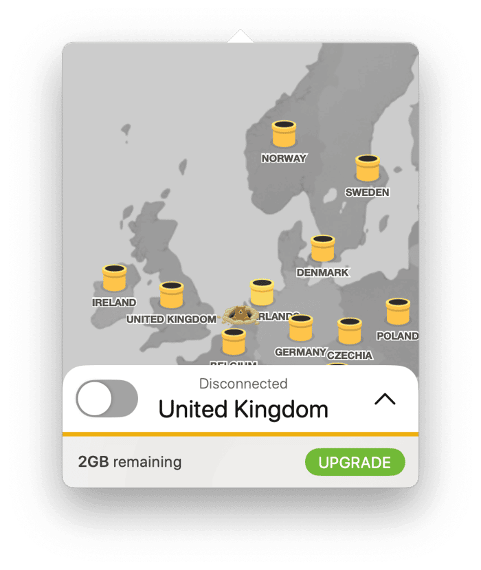 Switch VPN Server locations