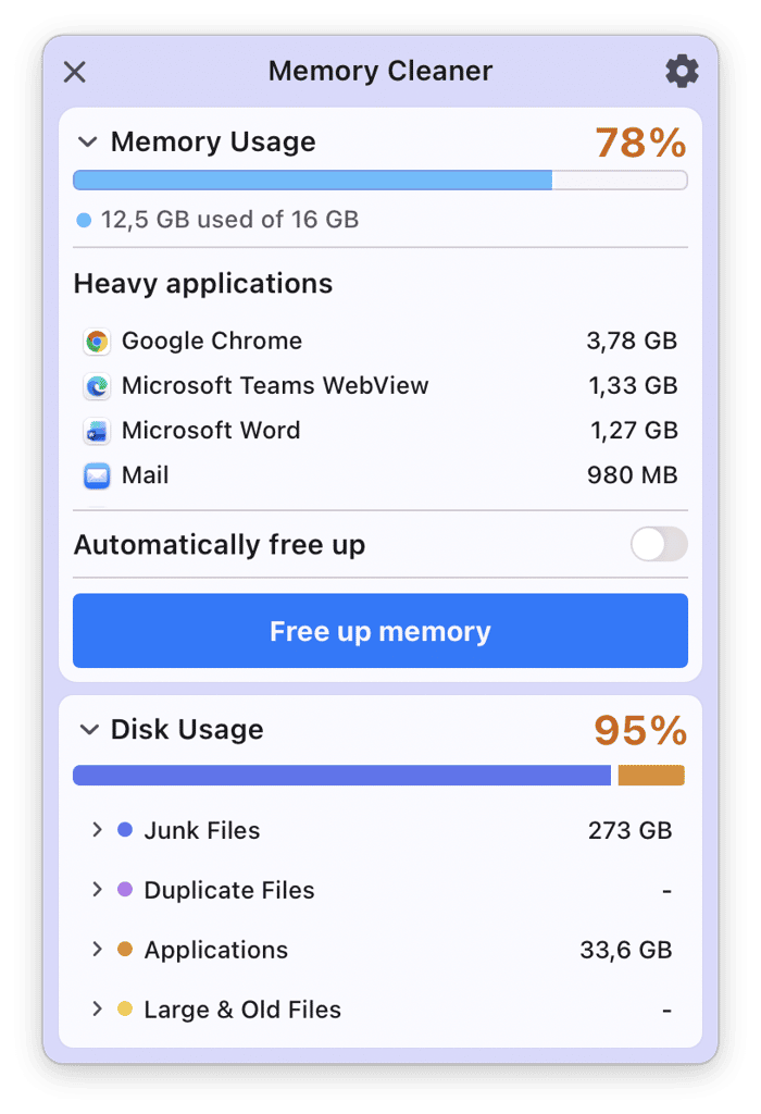 Nektony Memory Cleaner
