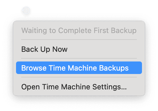 Browse Time Machine Backups