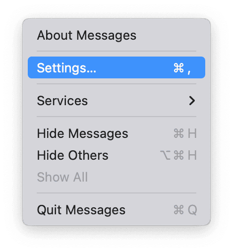 Deselect Enable Messages in iCloud