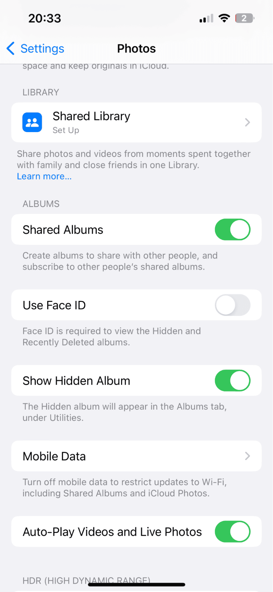 Recently Deleted folder