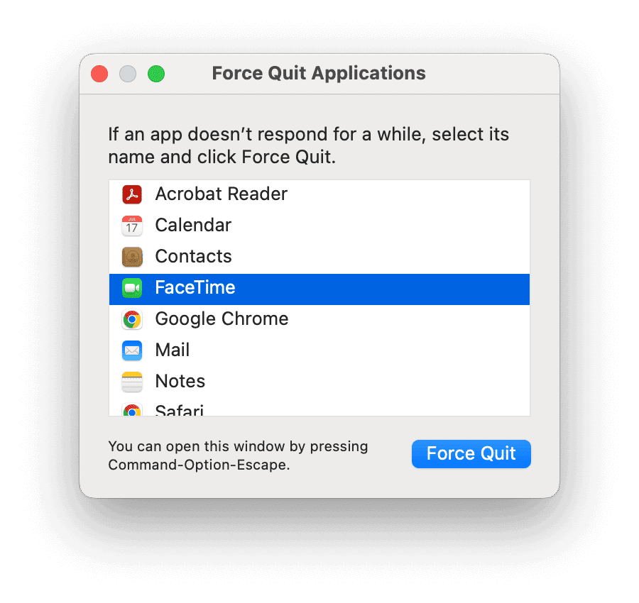 Force Quit Applications