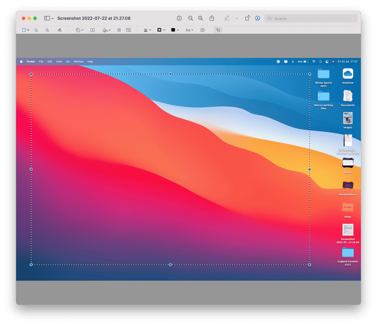 Crop a screenshot on Mac with the Preview app