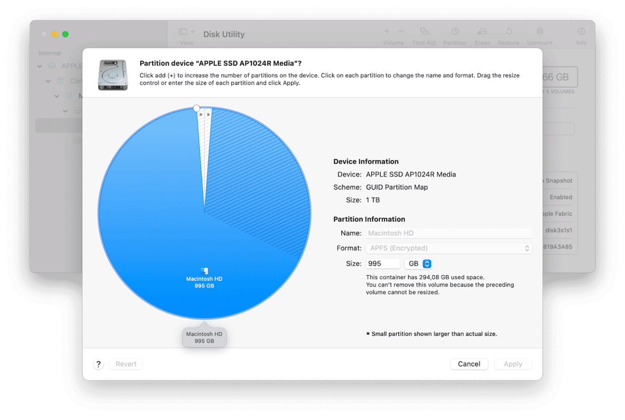 How to create a partition