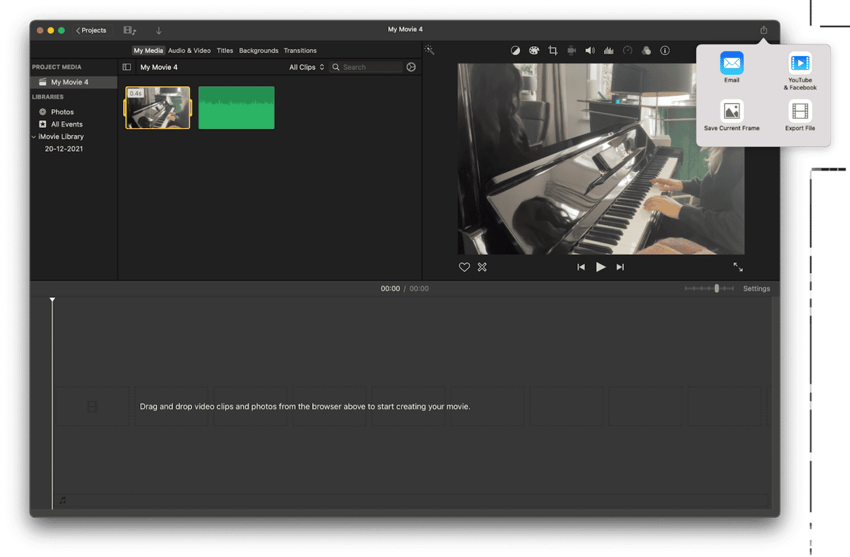 How to convert .mov to .mp4 on MacBook with iMovie