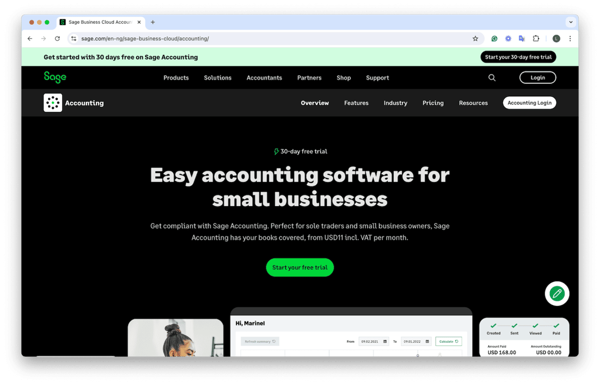 Sage Business Cloud Accounting
