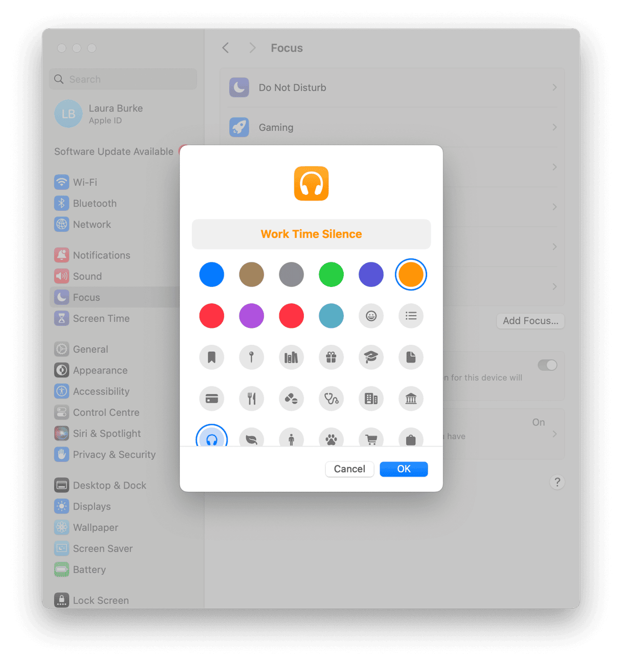 Customize the Focus feature