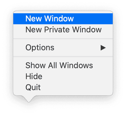 How to open a standard window in Safari