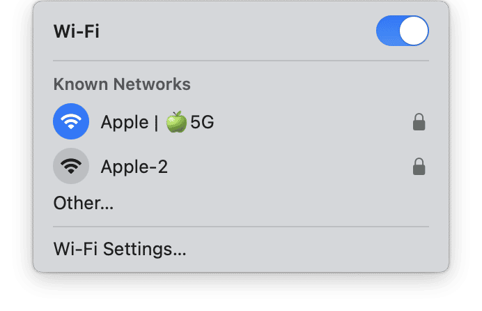 Check Wi-Fi connection