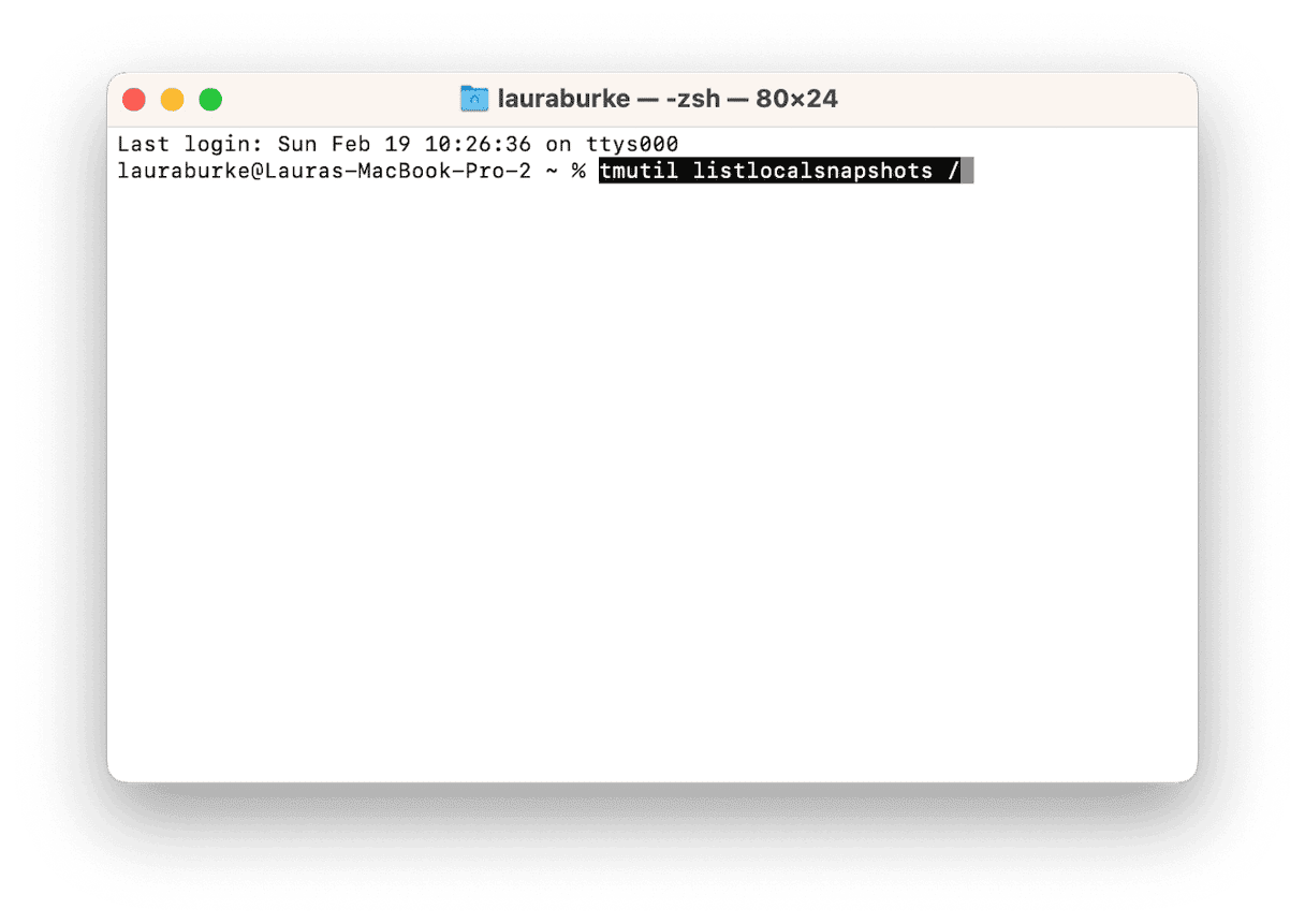 How to delete Time Machine snapshots in Terminal