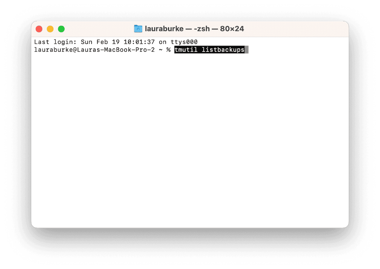 Terminal on macOS