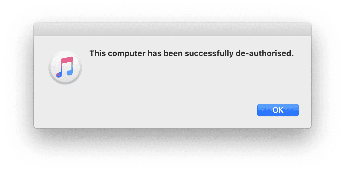 How to deauthorize iTunes