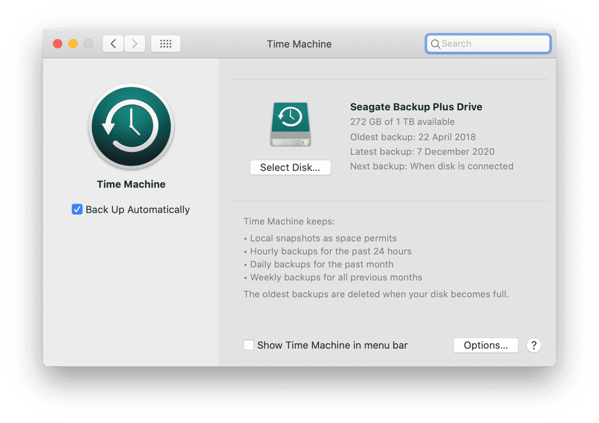 How to back up Mac with Time Machine