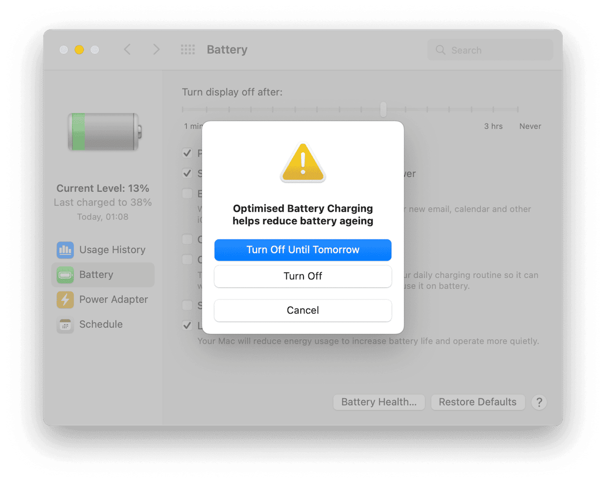 Optimized battery charging