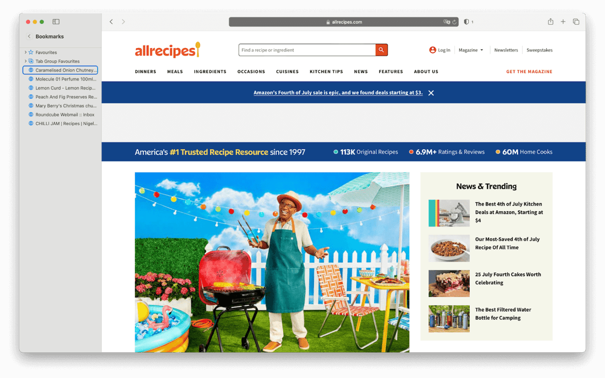 Manage or remove Safari bookmarks