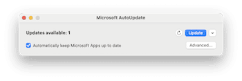 Turn off Microsoft AutoUpdate
