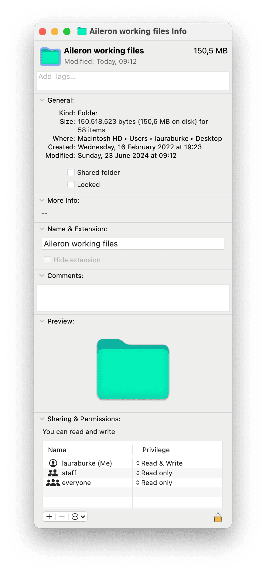 How to change folder color on Mac