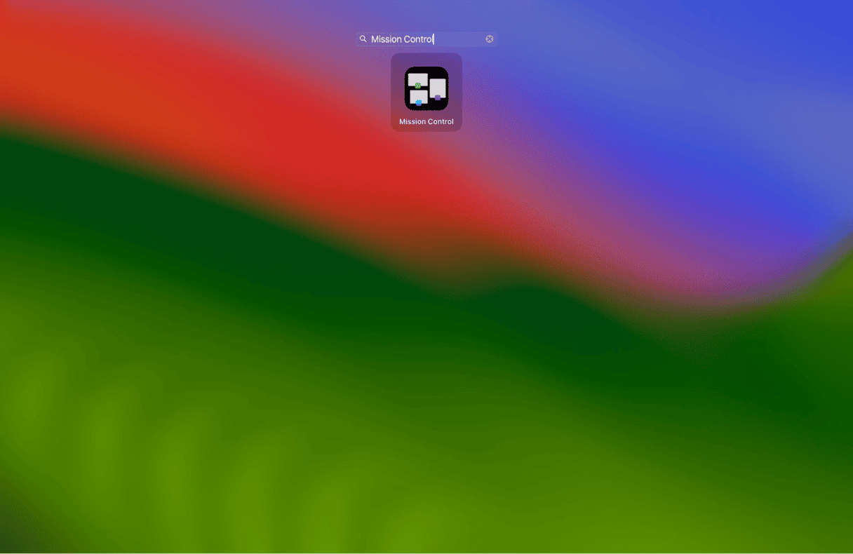 Mission Control on Mac