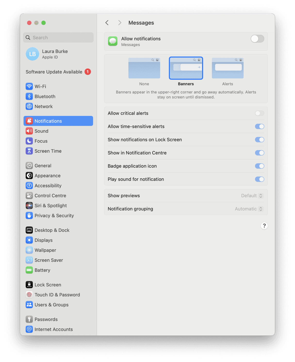 How to stop iMessage notifications on Mac