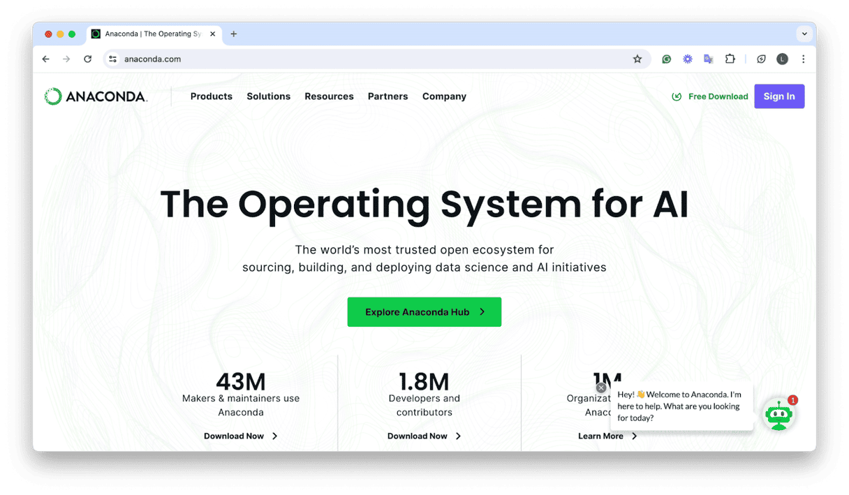 Anaconda leading distributor for Python and R programming languages