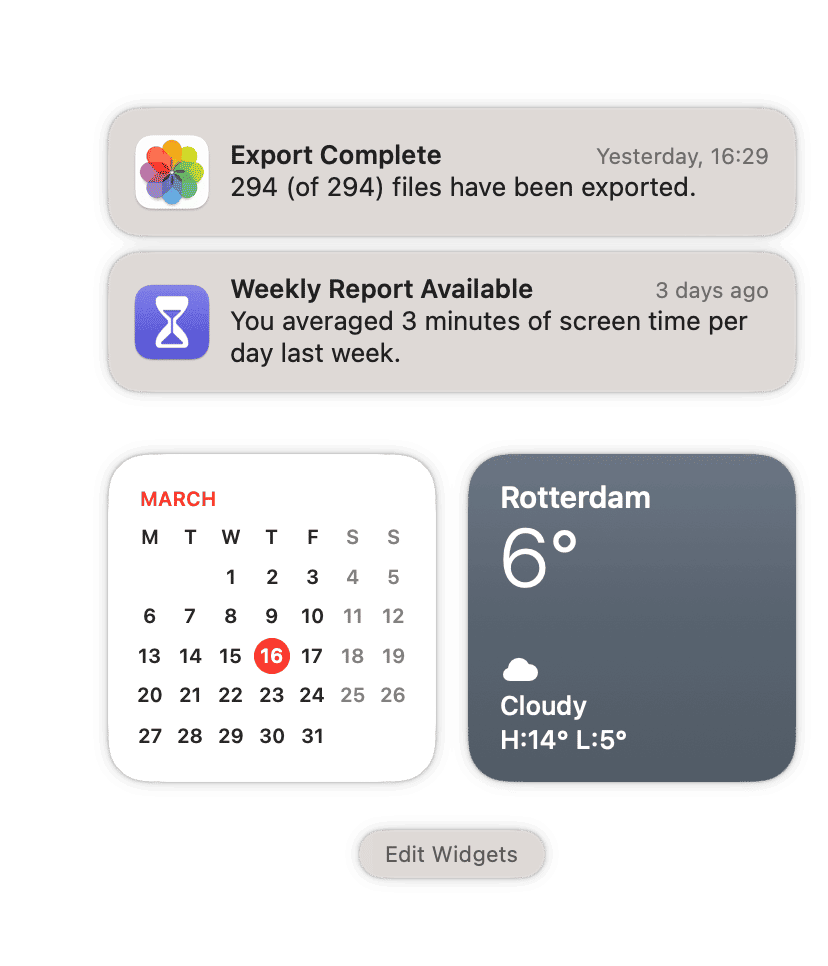 How to see notifications on Mac