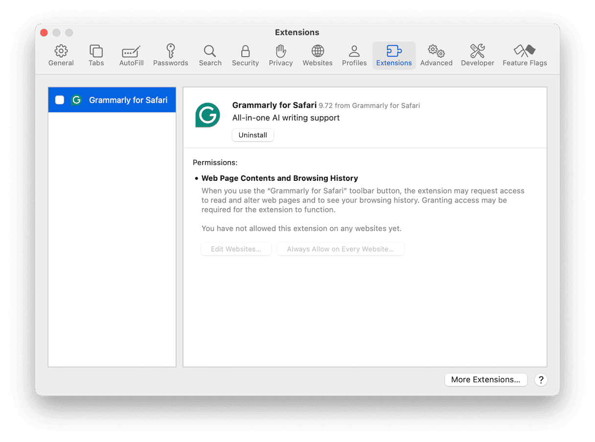 How to check plug-ins on Safari