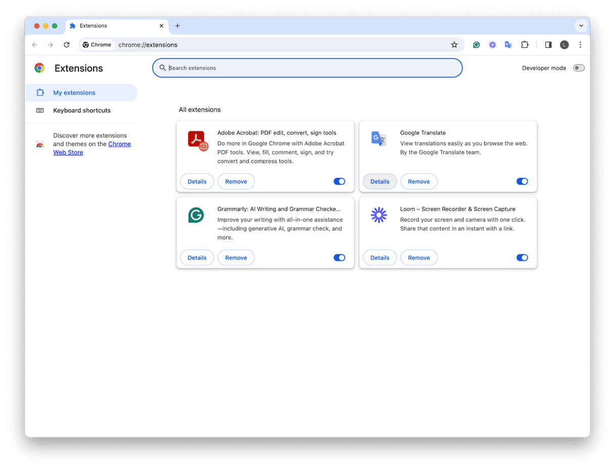How to check plug-ins on Chrome
