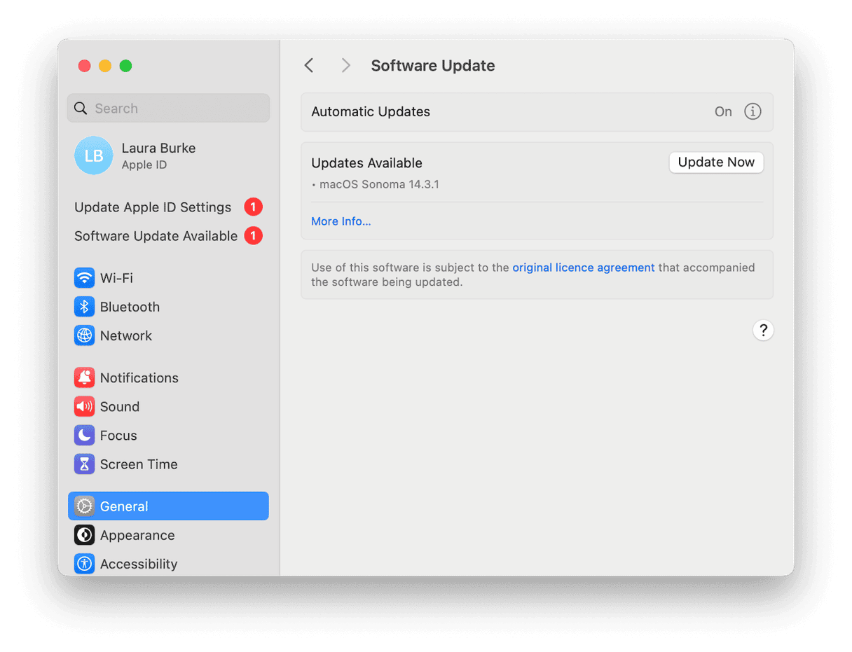 Update your Mac's software