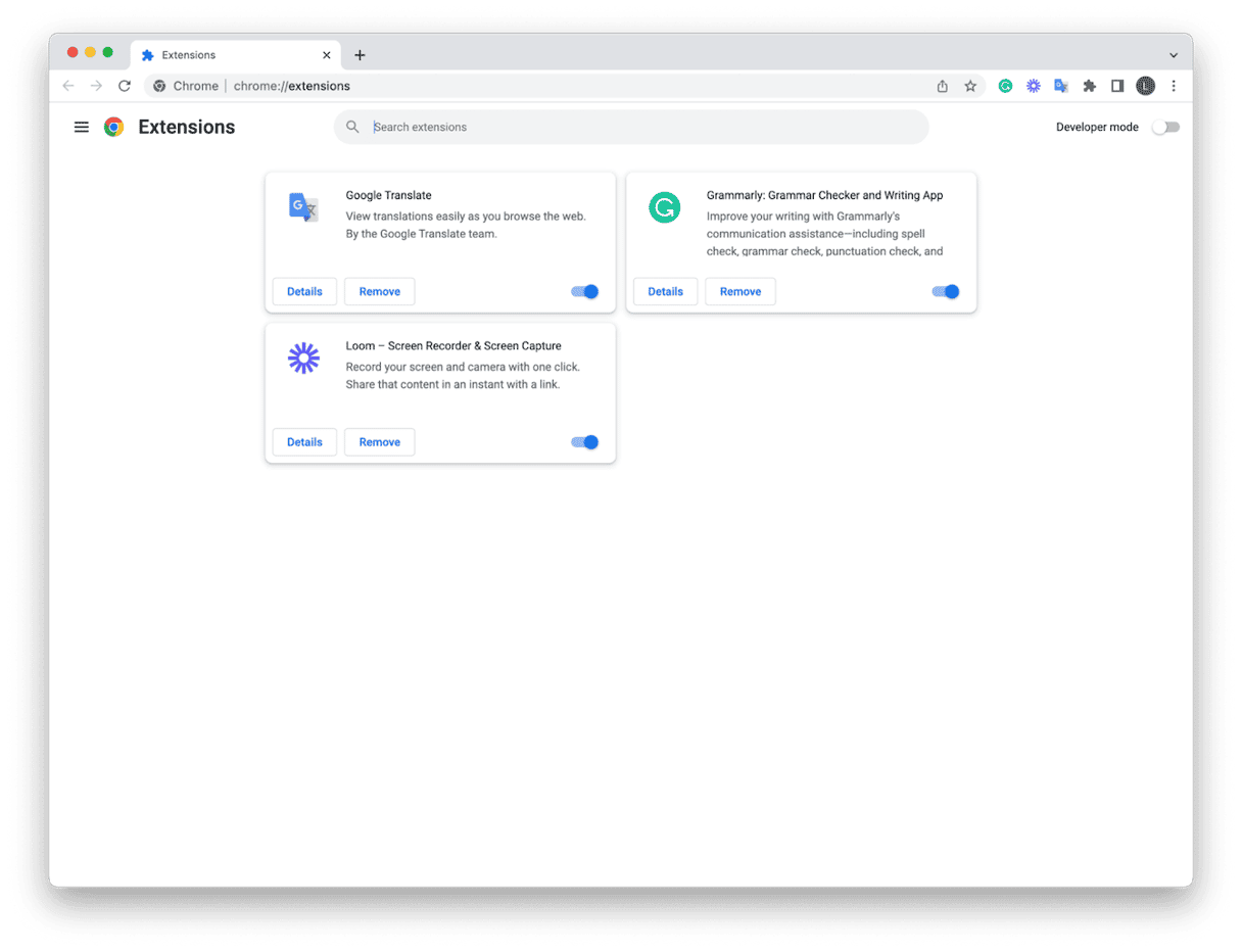Google Chrome extensions