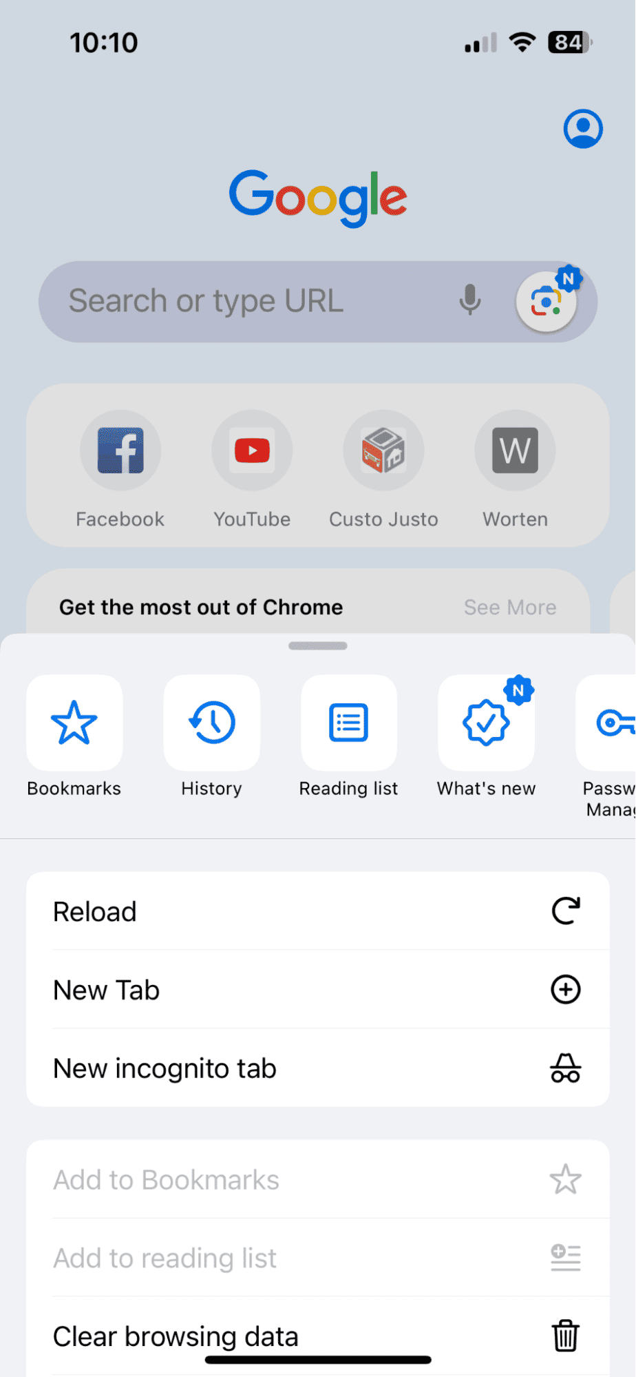 How to clear Chrome browsing history