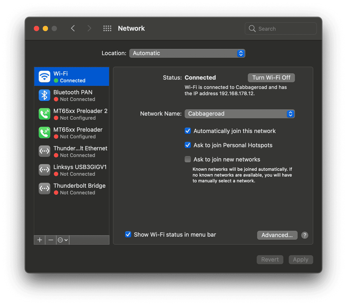 How to reset Wi-Fi settings