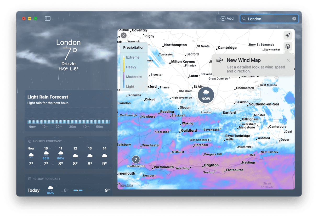 Select the red close button to quit the app on MacBook