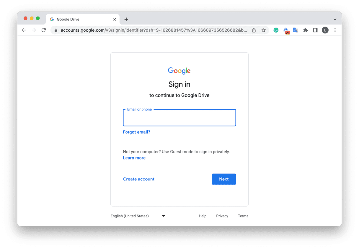 Google Drive service