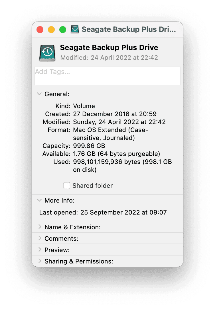 How to change drive ownership