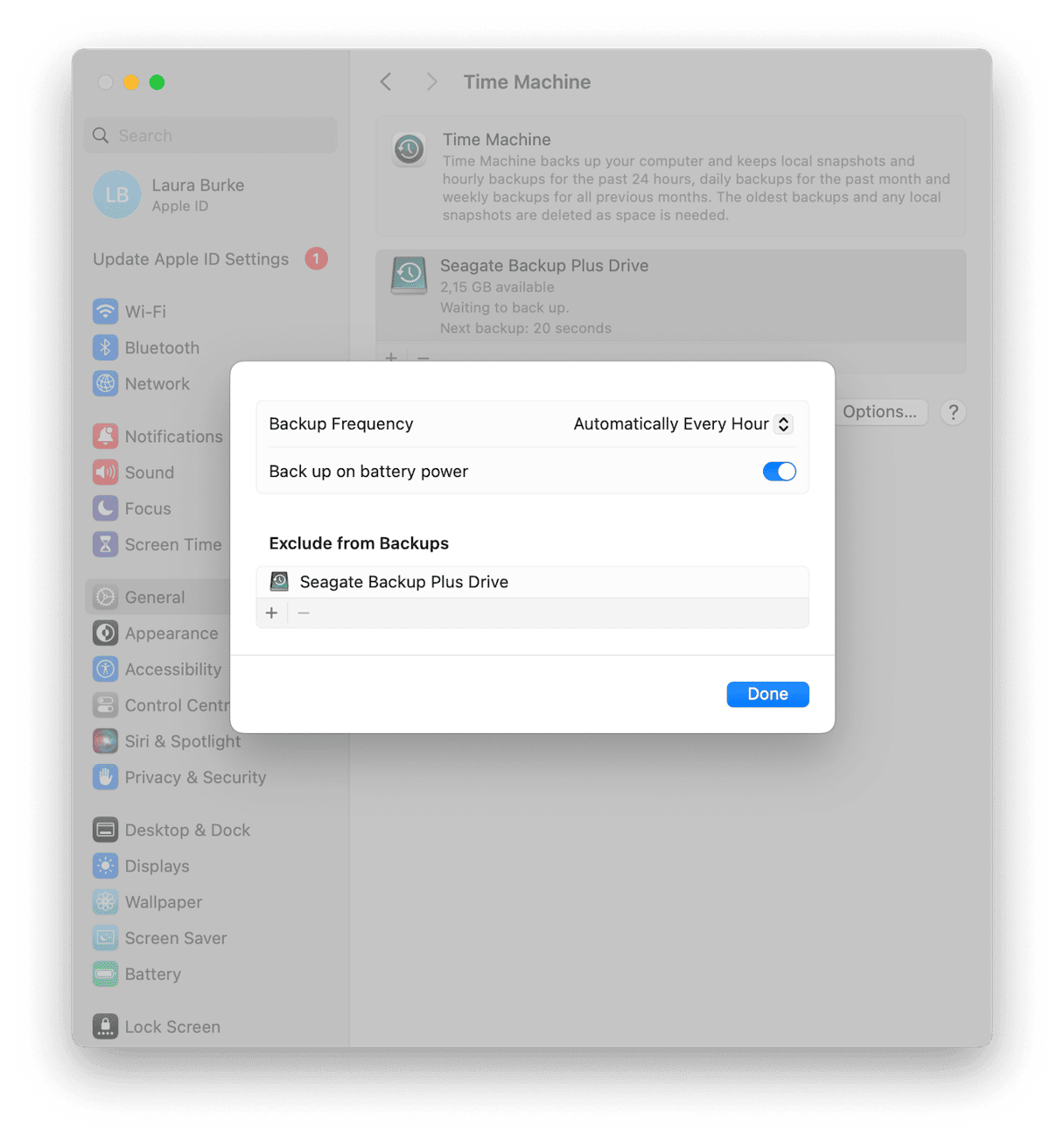 what Time Machine backs up